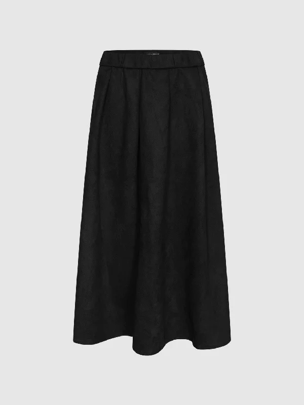 Flared A-Line Skirts cashmere skirt soft