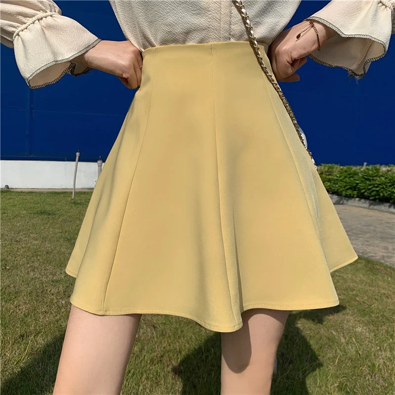 Pastel Twirl Circle Skirt (5 Colors) high waist skirt